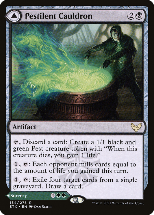 Pestilent Cauldron // Restorative Burst (STX-154) - Strixhaven: School of Mages Foil - Premium MTG Single from Wizards of the Coast - Just $0.26! Shop now at Game Crave Tournament Store