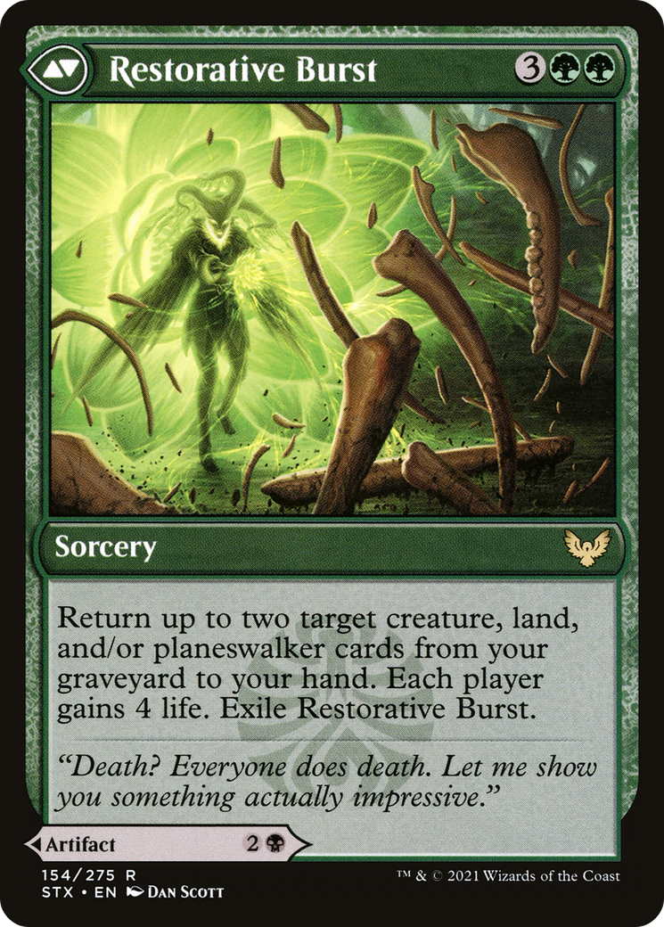 Pestilent Cauldron // Restorative Burst (STX-154) - Strixhaven: School of Mages Foil - Premium MTG Single from Wizards of the Coast - Just $0.26! Shop now at Game Crave Tournament Store