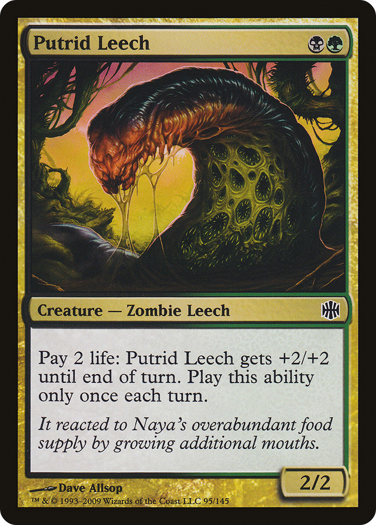 Putrid Leech (ARB-095) - Alara Reborn - Premium MTG Single from Wizards of the Coast - Just $0.08! Shop now at Game Crave Tournament Store