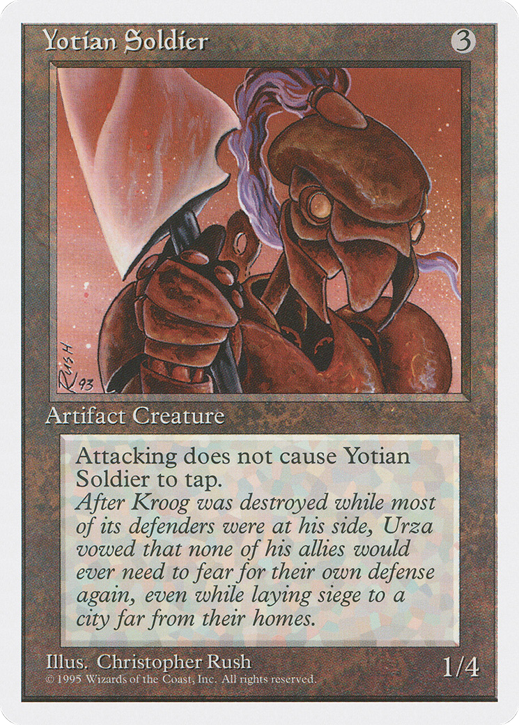 Yotian Soldier (4ED-360) - Fourth Edition - Premium MTG Single from Wizards of the Coast - Just $0.08! Shop now at Game Crave Tournament Store