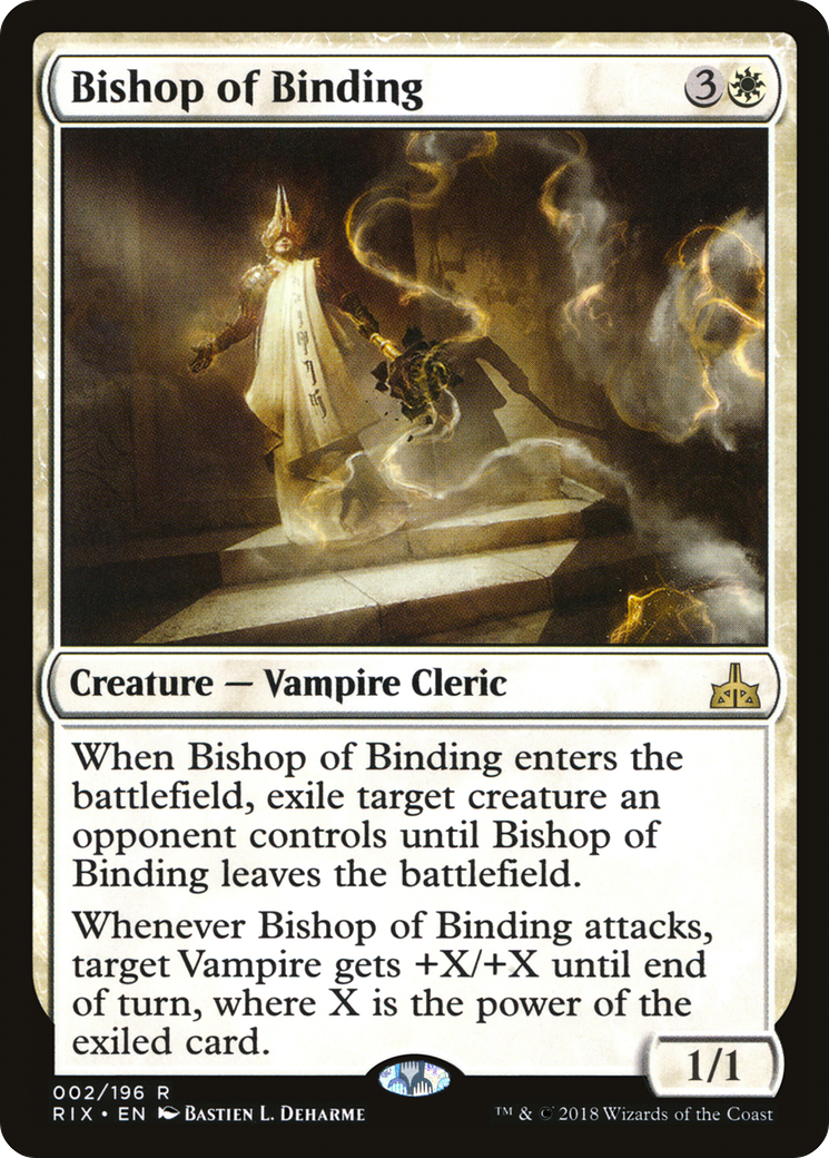 Bishop of Binding (RIX-002) - Rivals of Ixalan - Premium MTG Single from Wizards of the Coast - Just $0.08! Shop now at Game Crave Tournament Store