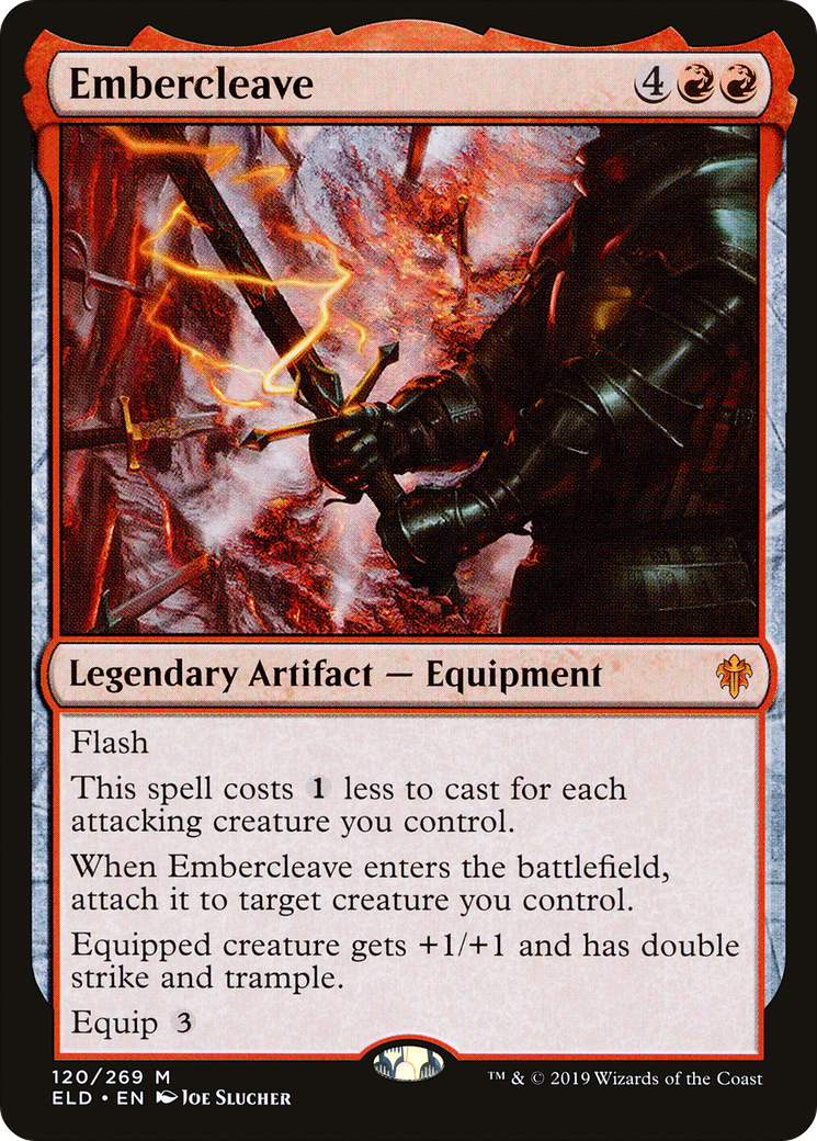 Embercleave (ELD-120) - Throne of Eldraine Foil - Premium MTG Single from Wizards of the Coast - Just $2.53! Shop now at Game Crave Tournament Store