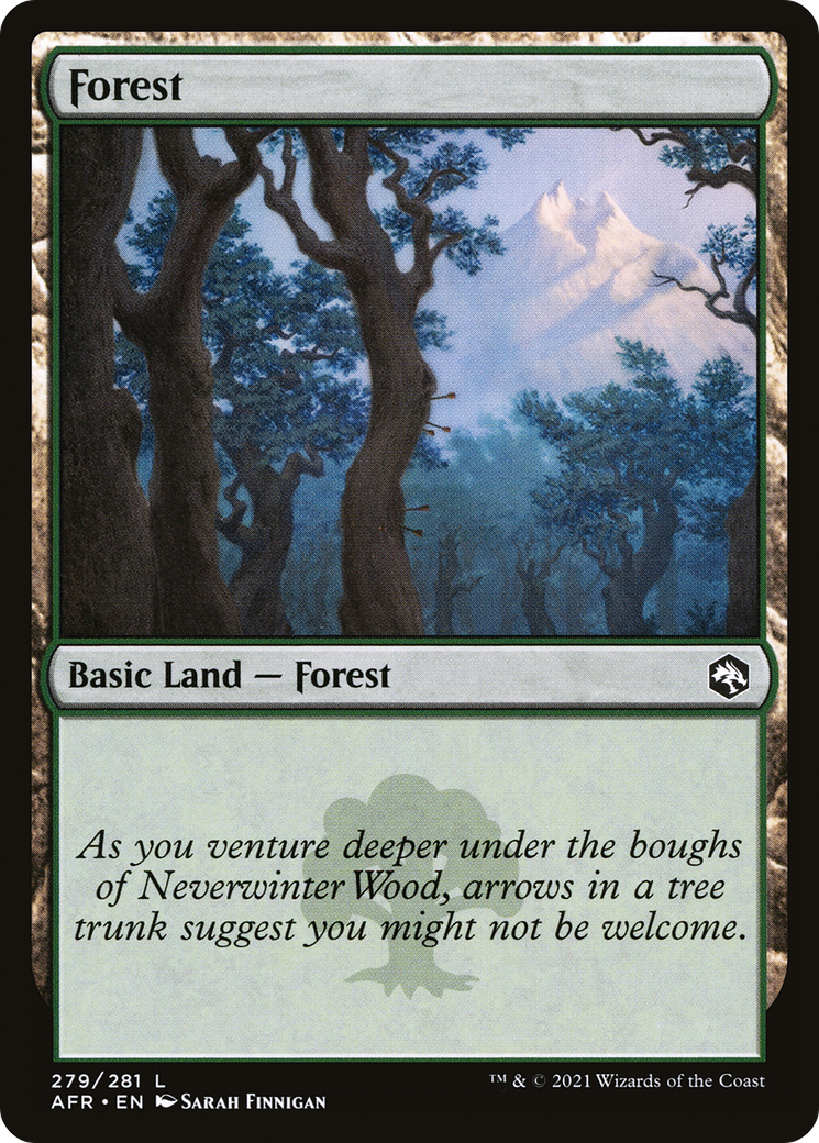 Forest (AFR-279) - Adventures in the Forgotten Realms - Premium MTG Single from Wizards of the Coast - Just $0.08! Shop now at Game Crave Tournament Store