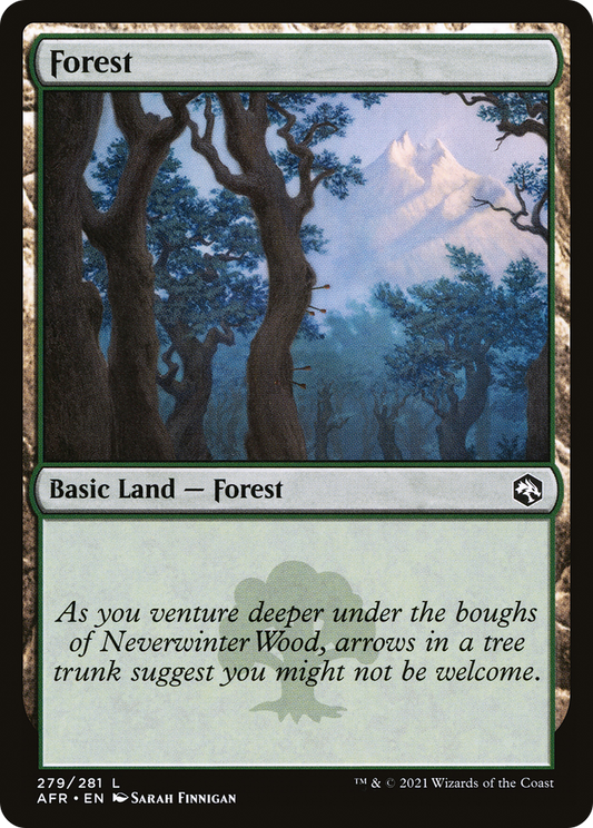Forest (AFR-279) - Adventures in the Forgotten Realms - Premium MTG Single from Wizards of the Coast - Just $0.08! Shop now at Game Crave Tournament Store