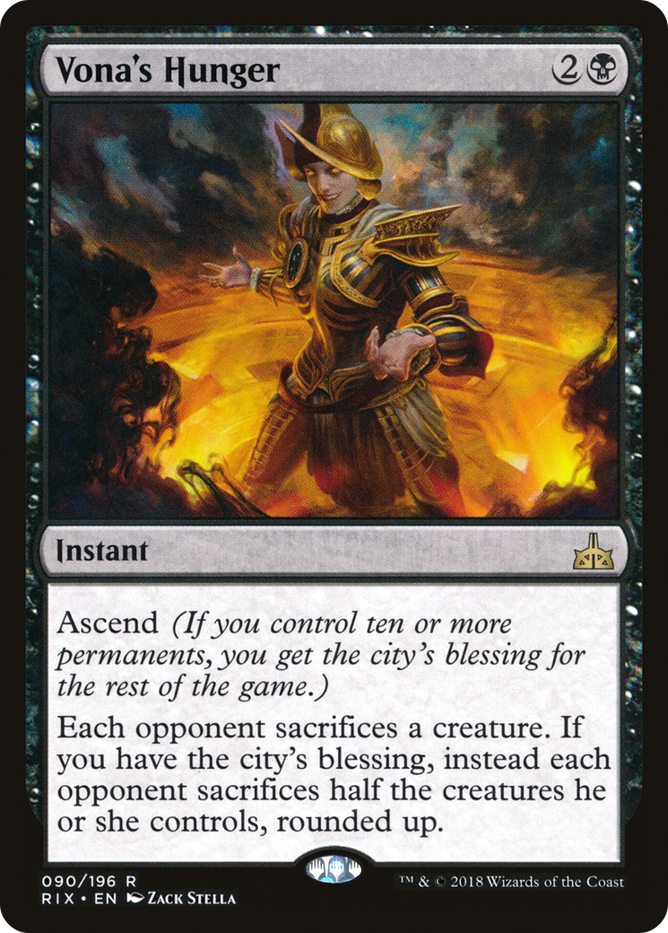 Vona's Hunger (RIX-090) - Rivals of Ixalan Foil - Premium MTG Single from Wizards of the Coast - Just $1.51! Shop now at Game Crave Tournament Store