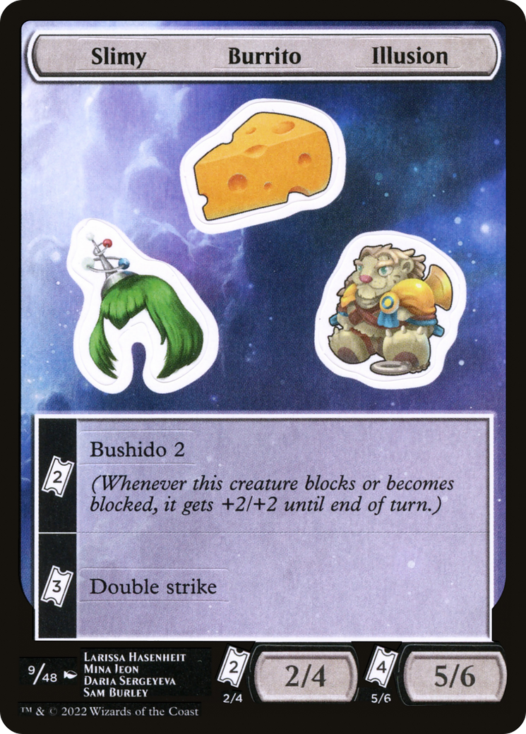 Slimy Burrito Illusion (SUNF-009) - Unfinity Sticker Sheets - Premium MTG Single from Wizards of the Coast - Just $0.08! Shop now at Game Crave Tournament Store