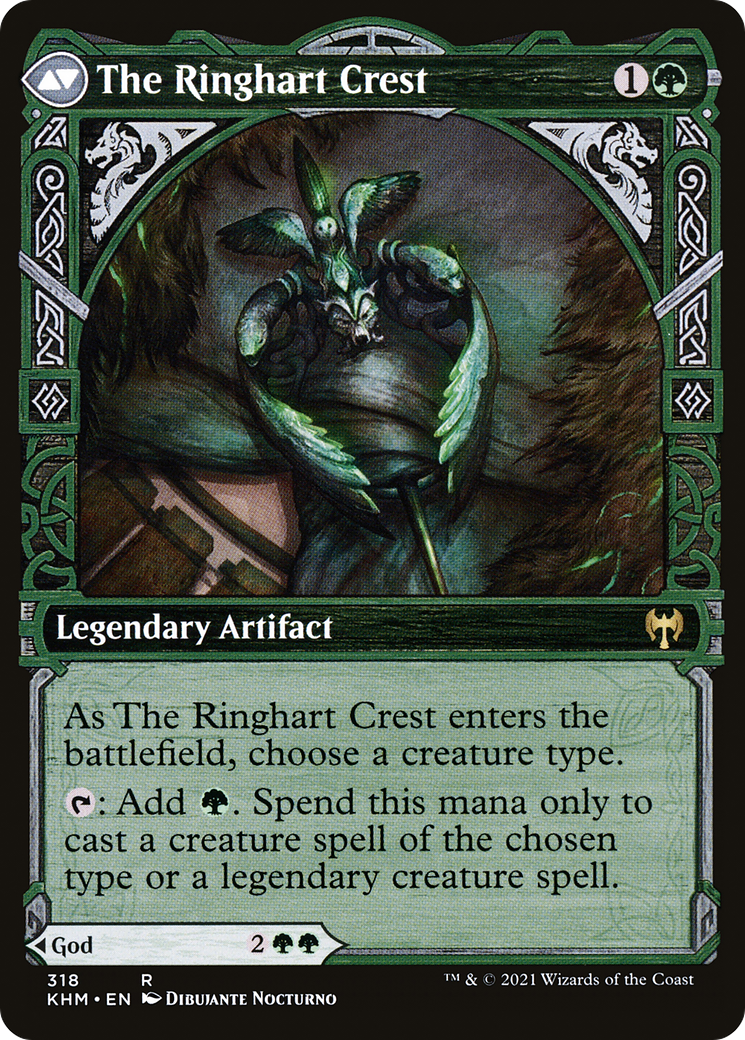 Kolvori, God of Kinship // The Ringhart Crest (KHM-318) - Kaldheim: (Showcase) - Premium MTG Single from Wizards of the Coast - Just $0.08! Shop now at Game Crave Tournament Store