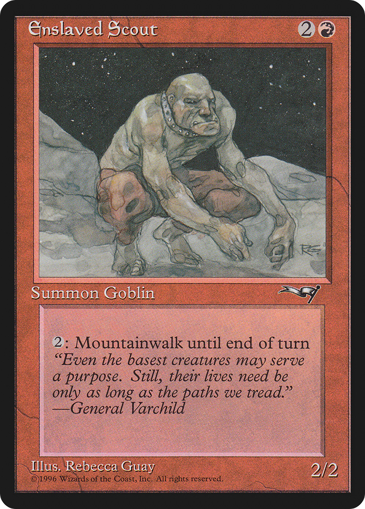 Enslaved Scout (ALL-71B) - Alliances - Premium MTG Single from Wizards of the Coast - Just $0.08! Shop now at Game Crave Tournament Store