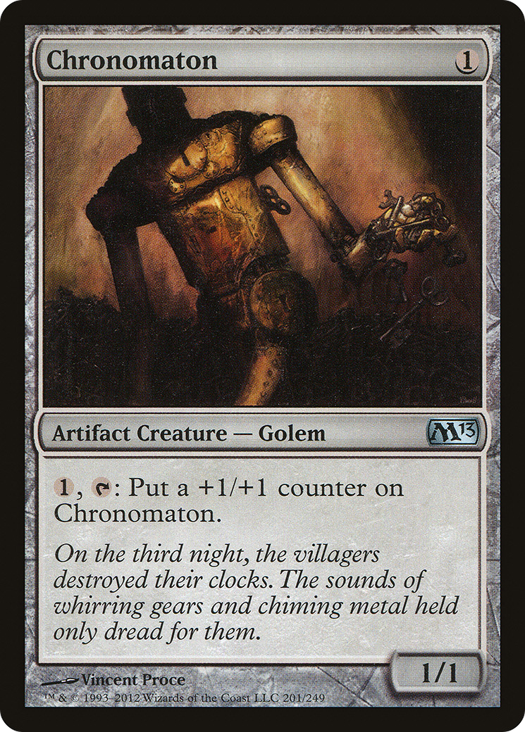 Chronomaton (M13-201) - Magic 2013 Foil - Premium MTG Single from Wizards of the Coast - Just $0.32! Shop now at Game Crave Tournament Store
