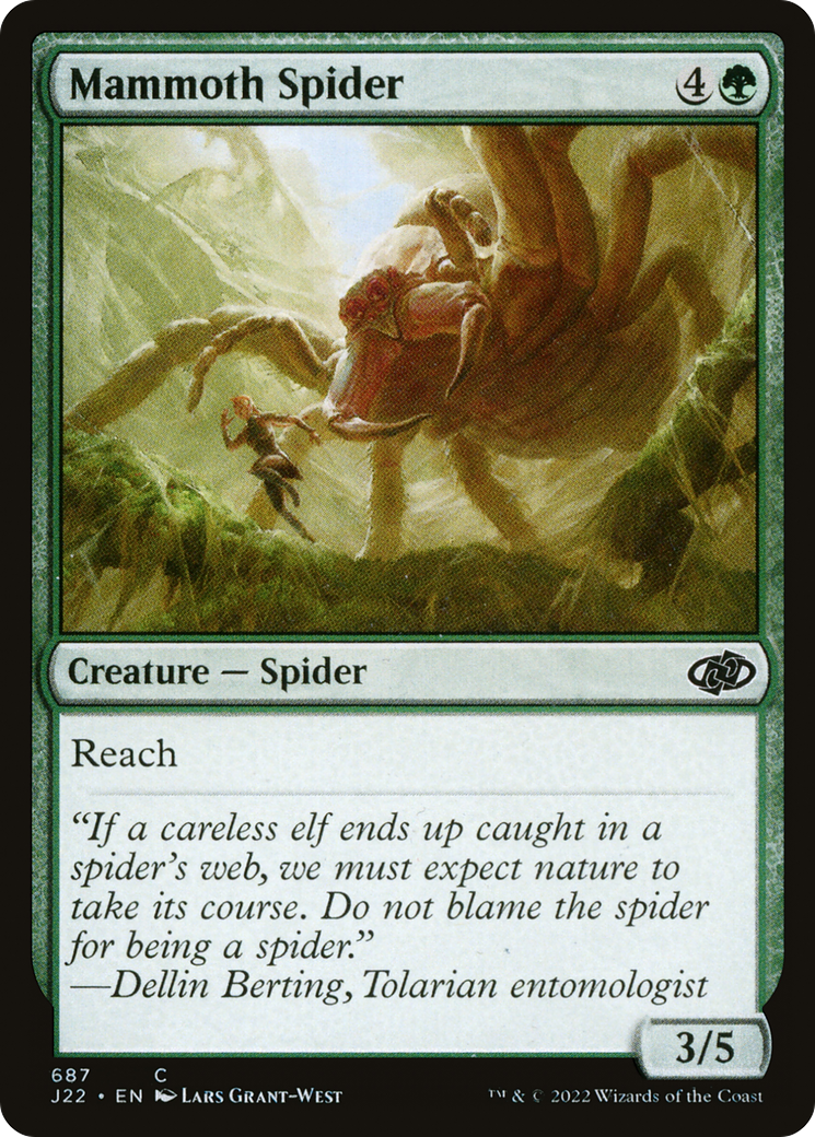 Mammoth Spider (J22-687) - Jumpstart 2022 - Premium MTG Single from Wizards of the Coast - Just $0.08! Shop now at Game Crave Tournament Store