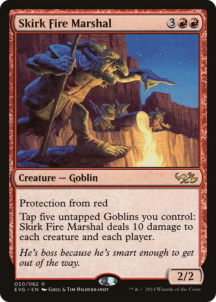 Skirk Fire Marshal (EVG-050) - Duel Decks Anthology: Elves vs. Goblins - Premium MTG Single from Wizards of the Coast - Just $1.09! Shop now at Game Crave Tournament Store