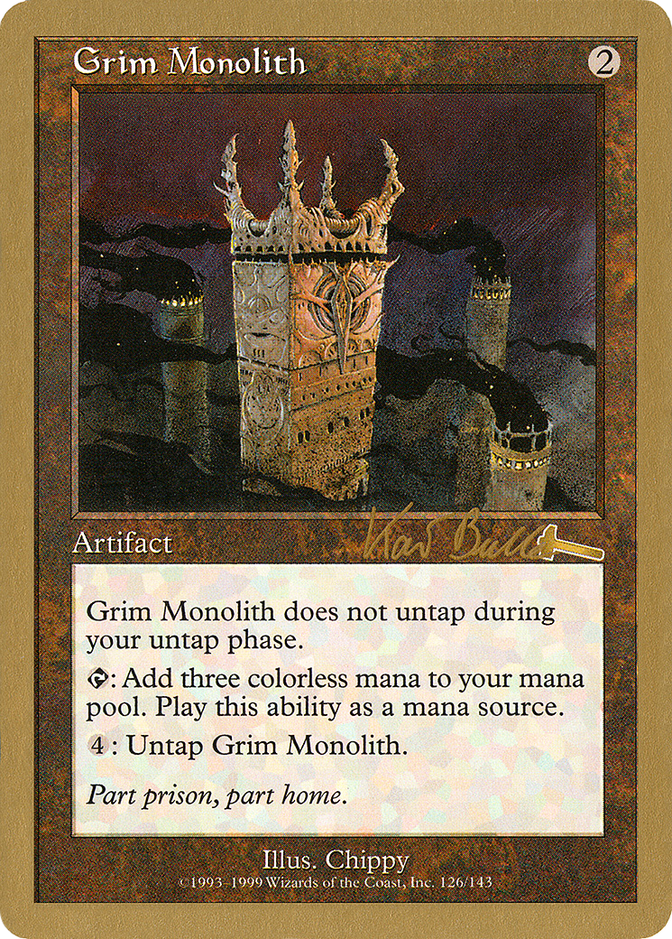 Grim Monolith (WC99-KB126) - World Championship Decks 1999 - Premium MTG Single from Wizards of the Coast - Just $17.40! Shop now at Game Crave Tournament Store