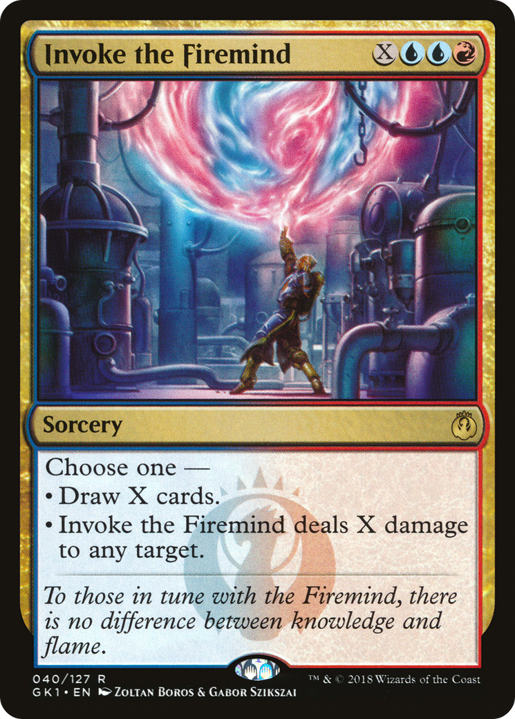 Invoke the Firemind (GK1-040) - GRN Guild Kit - Premium MTG Single from Wizards of the Coast - Just $0.25! Shop now at Game Crave Tournament Store