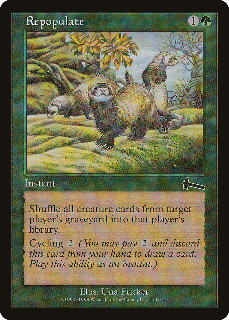 Repopulate (ULG-111) - Urza's Legacy Foil - Premium MTG Single from Wizards of the Coast - Just $1.14! Shop now at Game Crave Tournament Store