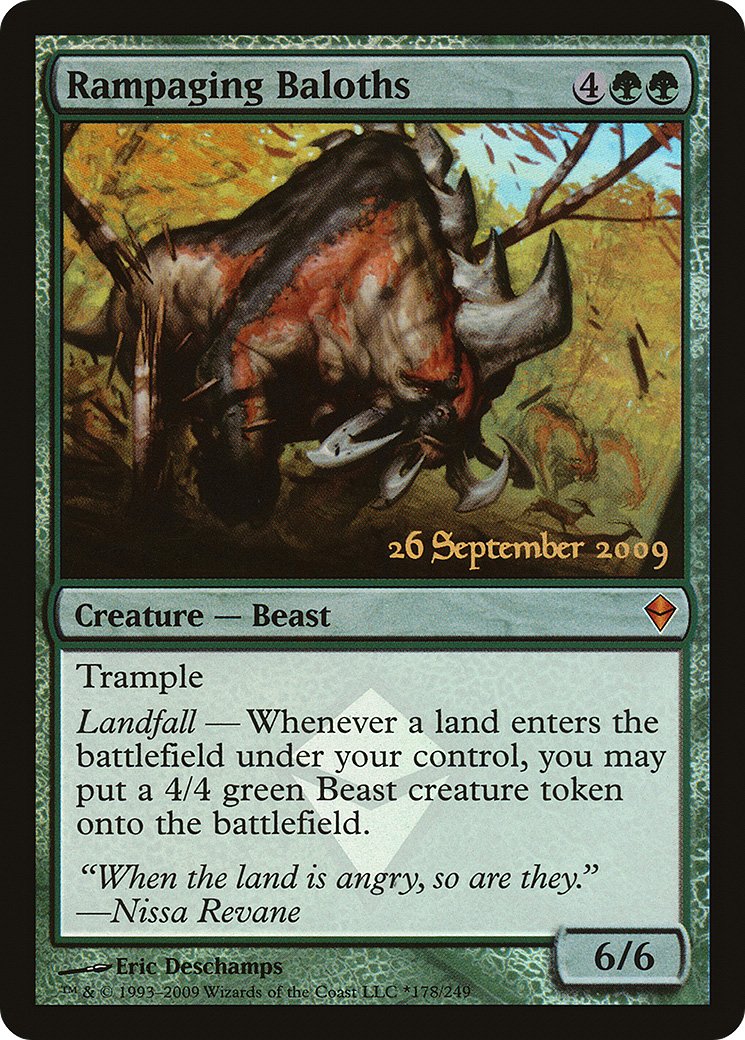 Rampaging Baloths (PZEN-178★) - Zendikar Promos Foil - Premium MTG Single from Wizards of the Coast - Just $1! Shop now at Game Crave Tournament Store