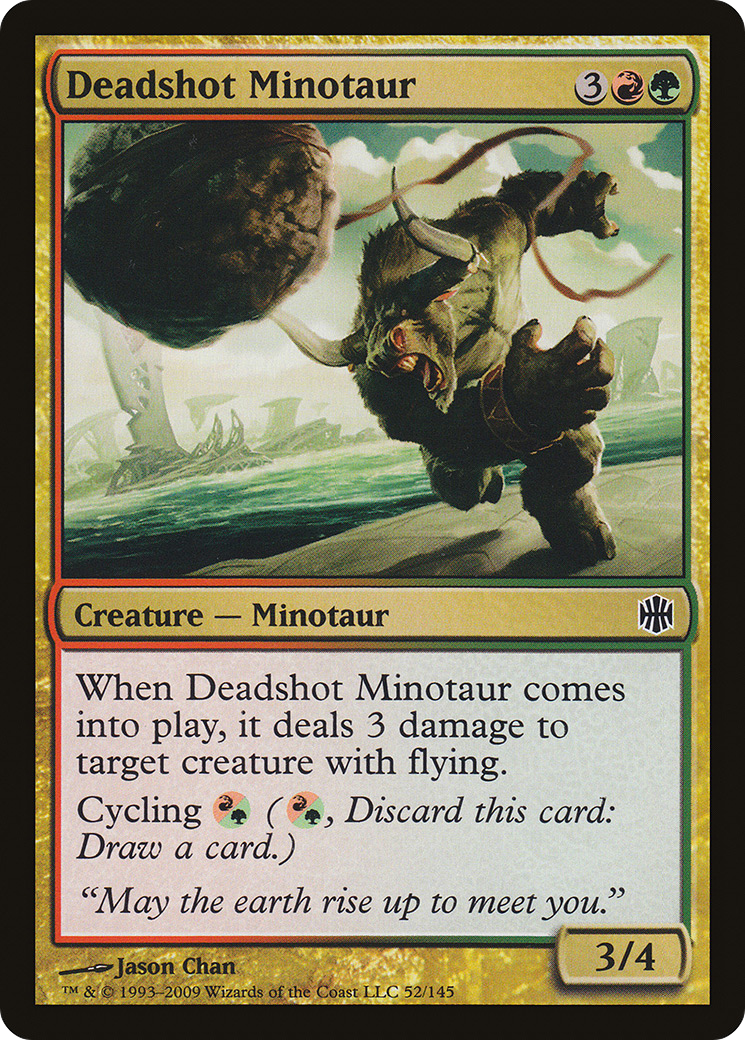 Deadshot Minotaur (ARB-052) - Alara Reborn Foil - Premium MTG Single from Wizards of the Coast - Just $0.27! Shop now at Game Crave Tournament Store