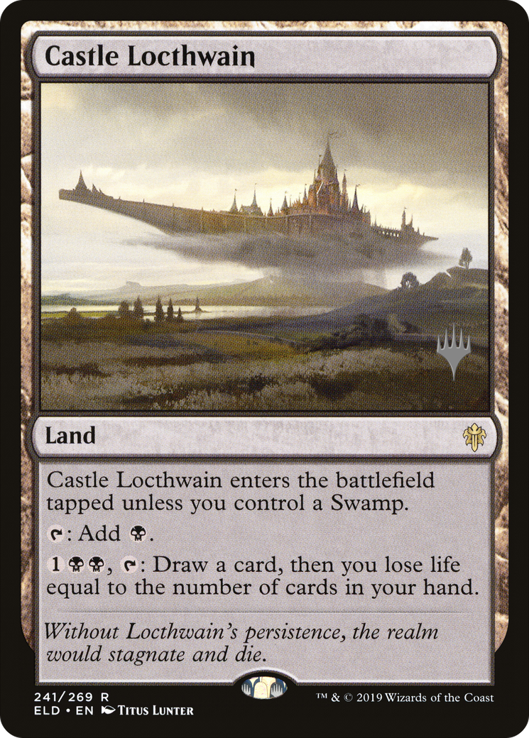 Castle Locthwain (PELD-241P) - Throne of Eldraine Promos Foil - Premium MTG Single from Wizards of the Coast - Just $4.13! Shop now at Game Crave Tournament Store