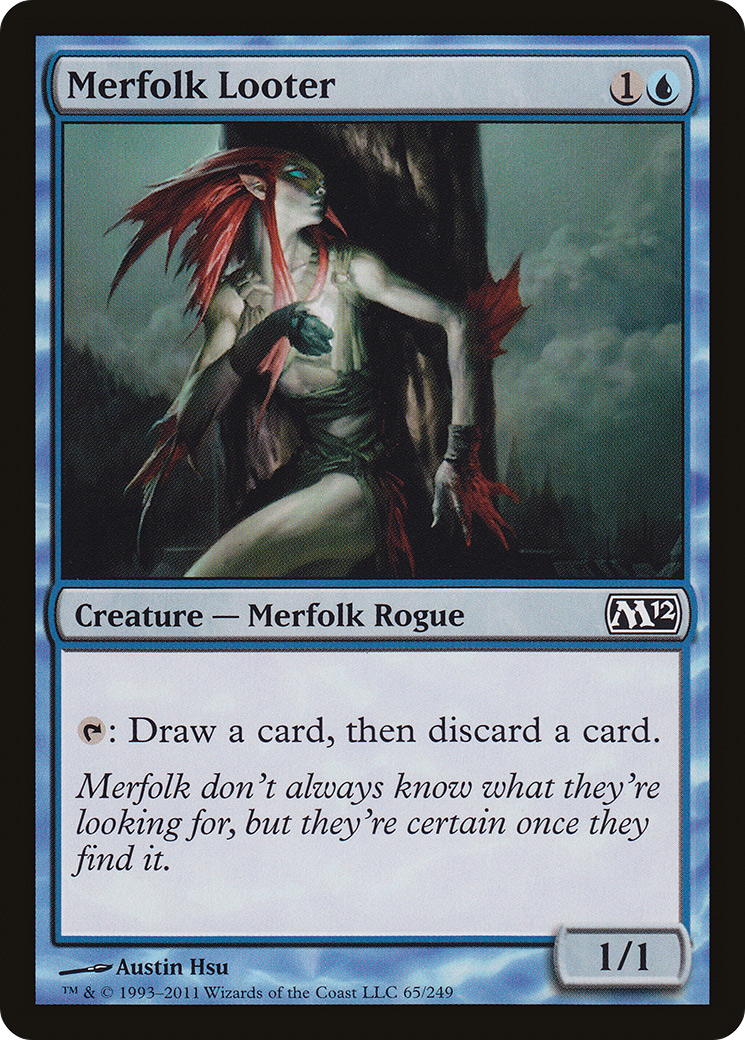 Merfolk Looter (M12-065) - Magic 2012 - Premium MTG Single from Wizards of the Coast - Just $0.25! Shop now at Game Crave Tournament Store