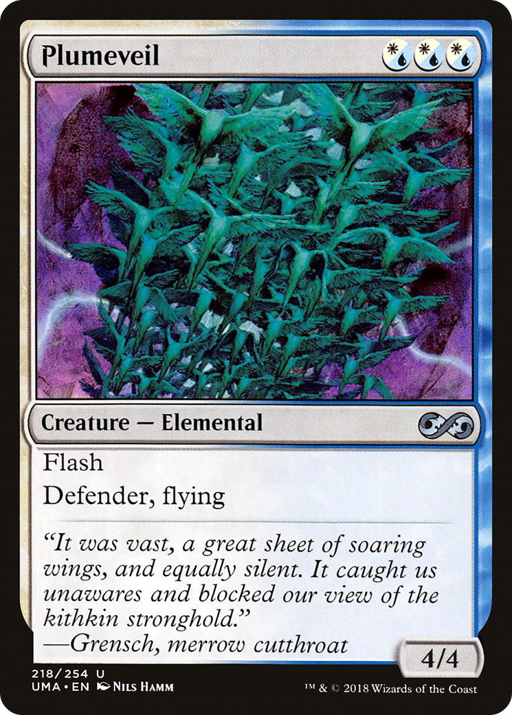 Plumeveil (UMA-218) - Ultimate Masters Foil - Premium MTG Single from Wizards of the Coast - Just $0.26! Shop now at Game Crave Tournament Store