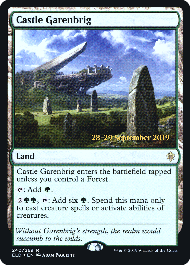 Castle Garenbrig (PELD-240S) - Throne of Eldraine Promos Foil - Premium MTG Single from Wizards of the Coast - Just $5.86! Shop now at Game Crave Tournament Store