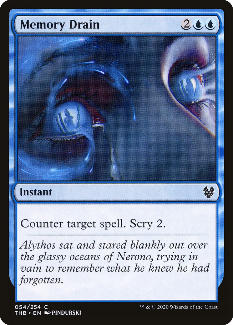 Memory Drain (THB-054) - Theros Beyond Death - Premium MTG Single from Wizards of the Coast - Just $0.08! Shop now at Game Crave Tournament Store