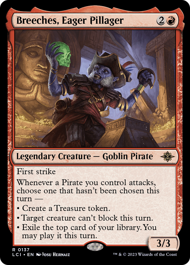 Breeches, Eager Pillager (LCI-137) - The Lost Caverns of Ixalan - Premium MTG Single from Wizards of the Coast - Just $0.27! Shop now at Game Crave Tournament Store