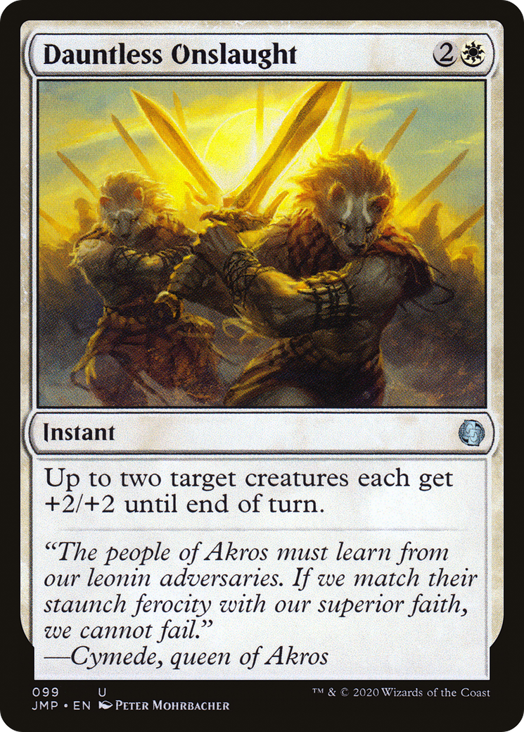 Dauntless Onslaught (JMP-099) - Jumpstart - Premium MTG Single from Wizards of the Coast - Just $0.08! Shop now at Game Crave Tournament Store