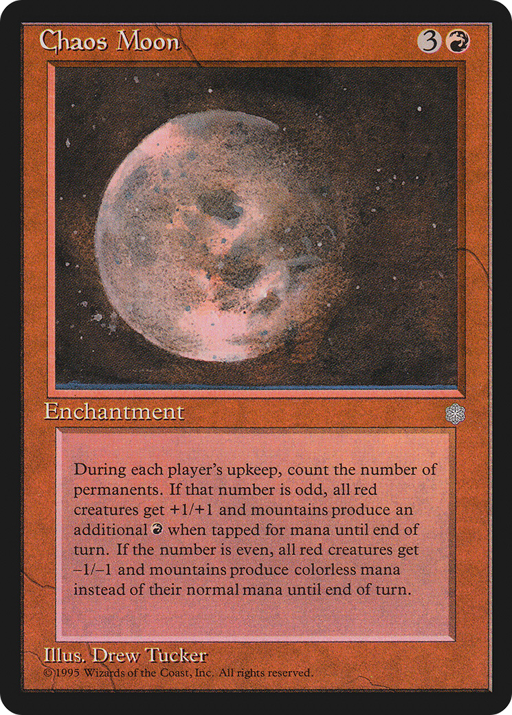Chaos Moon (ICE-179) - Ice Age - Premium MTG Single from Wizards of the Coast - Just $0.24! Shop now at Game Crave Tournament Store