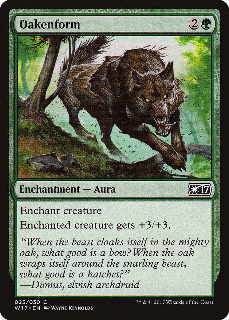 Oakenform (W17-025) - Welcome Deck 2017 - Premium MTG Single from Wizards of the Coast - Just $0.08! Shop now at Game Crave Tournament Store