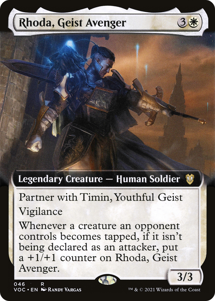Rhoda, Geist Avenger (VOC-046) - Crimson Vow Commander: (Extended Art) - Premium MTG Single from Wizards of the Coast - Just $0.10! Shop now at Game Crave Tournament Store