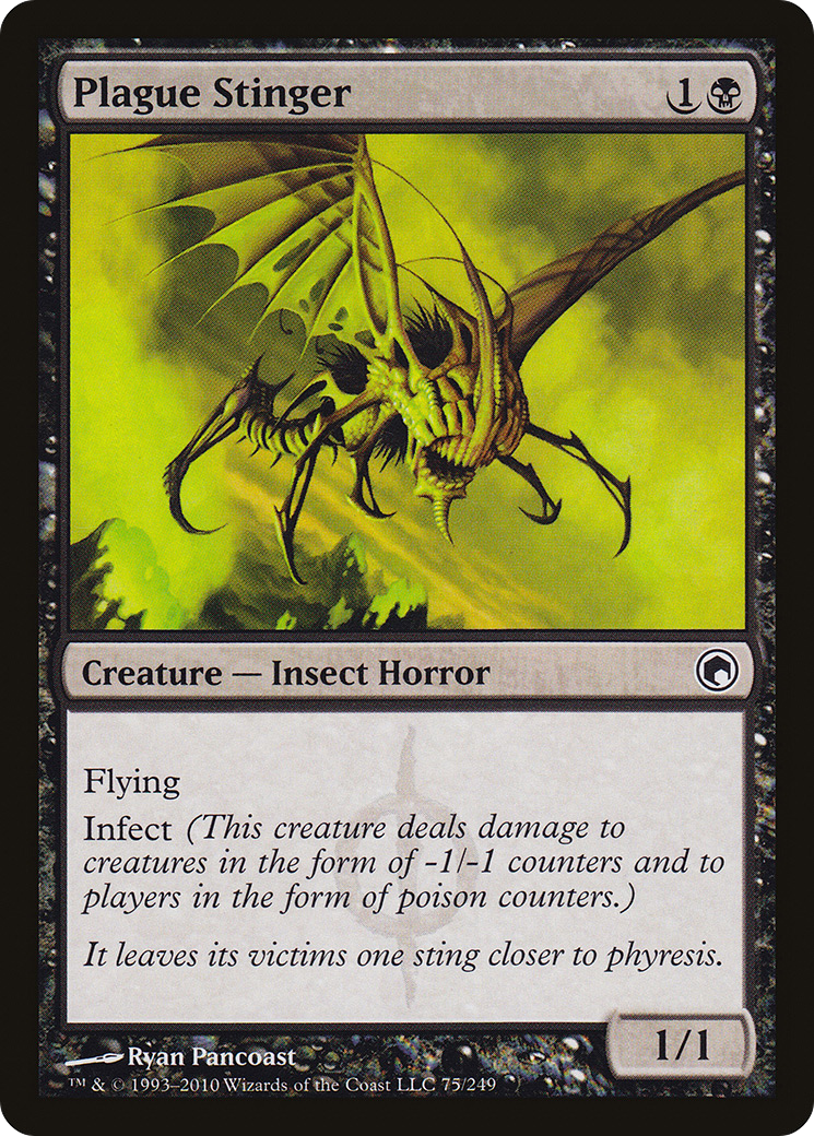 Plague Stinger (SOM-075) - Scars of Mirrodin Foil - Premium MTG Single from Wizards of the Coast - Just $0.72! Shop now at Game Crave Tournament Store