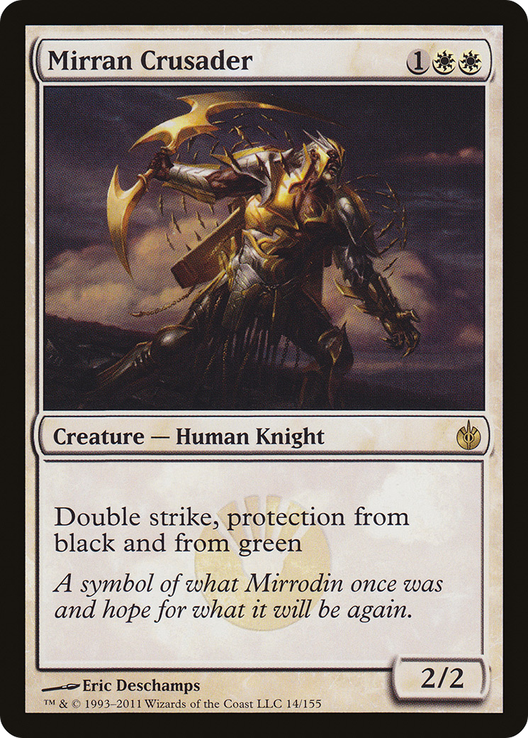 Mirran Crusader (MBS-014) - Mirrodin Besieged Foil - Premium MTG Single from Wizards of the Coast - Just $0.68! Shop now at Game Crave Tournament Store