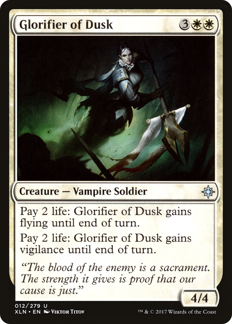 Glorifier of Dusk (XLN-012) - Ixalan - Premium MTG Single from Wizards of the Coast - Just $0.08! Shop now at Game Crave Tournament Store