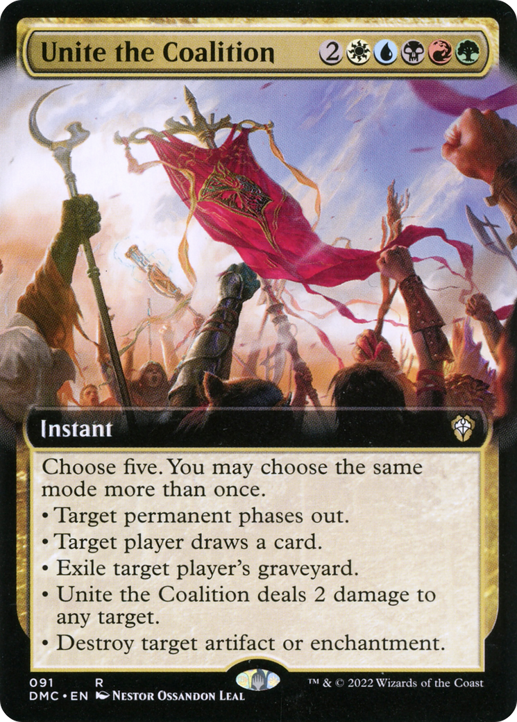 Unite the Coalition (DMC-091) - Dominaria United Commander: (Extended Art) - Premium MTG Single from Wizards of the Coast - Just $0.43! Shop now at Game Crave Tournament Store