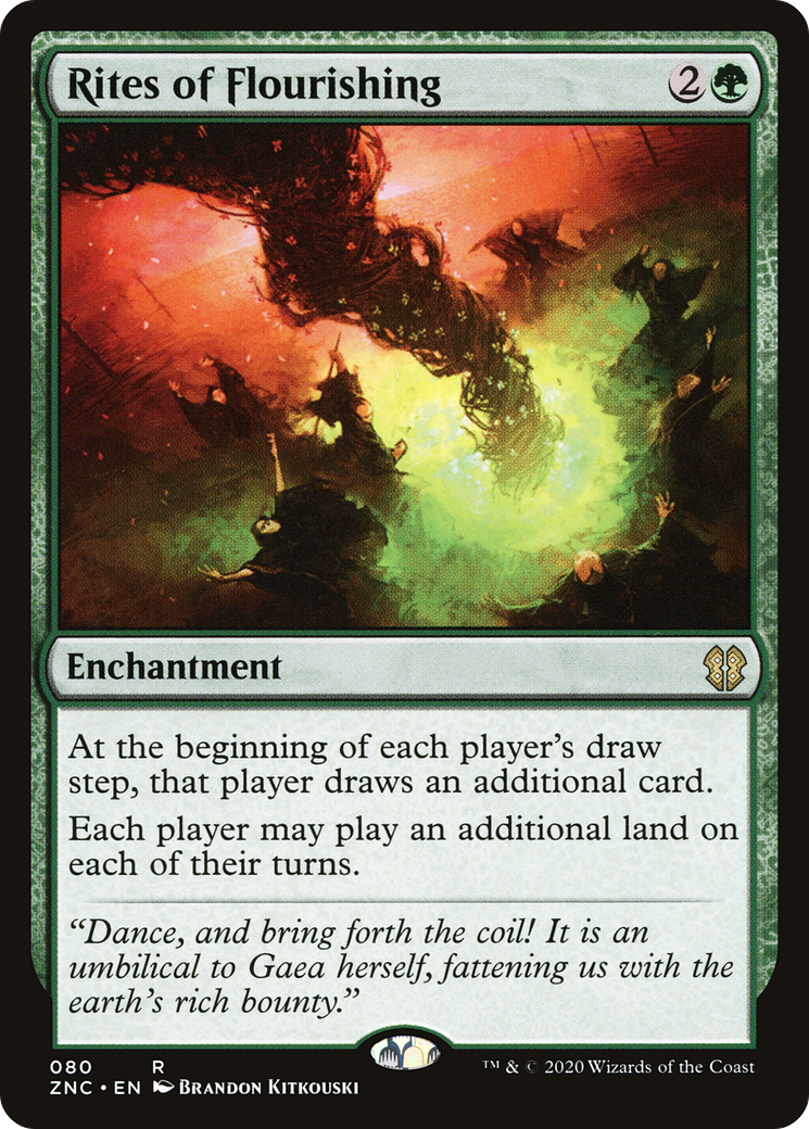 Rites of Flourishing (ZNC-080) - Zendikar Rising Commander - Premium MTG Single from Wizards of the Coast - Just $0.13! Shop now at Game Crave Tournament Store