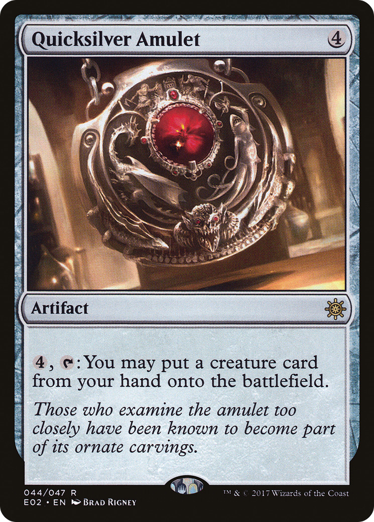 Quicksilver Amulet (E02-044) - Explorers of Ixalan - Premium MTG Single from Wizards of the Coast - Just $0.85! Shop now at Game Crave Tournament Store