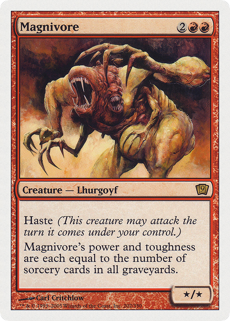Magnivore (9ED-202) - Ninth Edition - Premium MTG Single from Wizards of the Coast - Just $0.16! Shop now at Game Crave Tournament Store