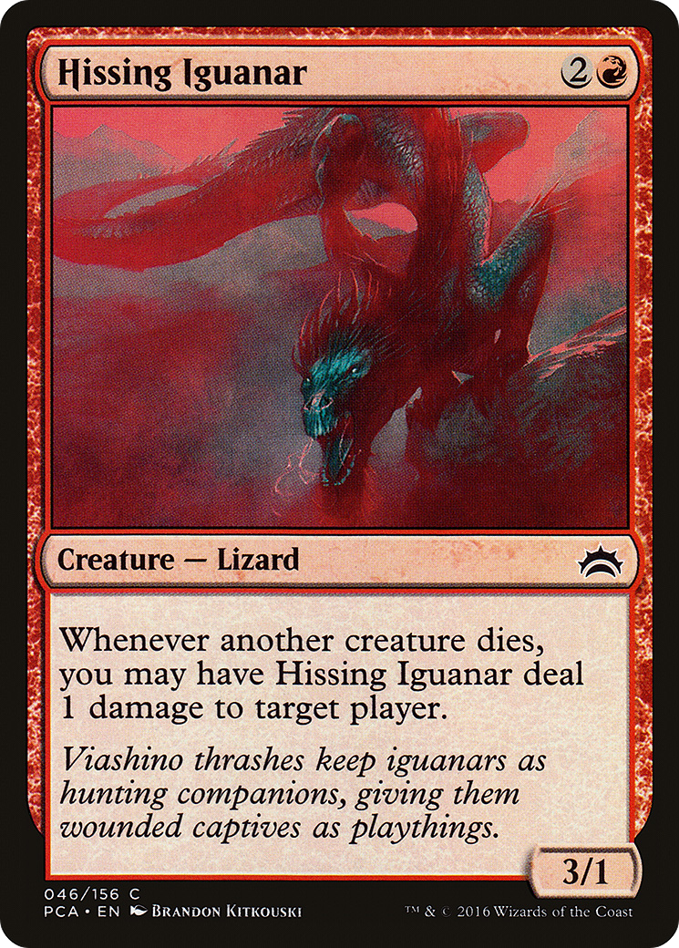 Hissing Iguanar (PCA-046) - Planechase Anthology - Premium MTG Single from Wizards of the Coast - Just $0.09! Shop now at Game Crave Tournament Store