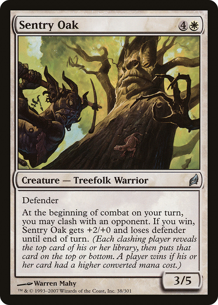 Sentry Oak (LRW-038) - Lorwyn - Premium MTG Single from Wizards of the Coast - Just $0.24! Shop now at Game Crave Tournament Store