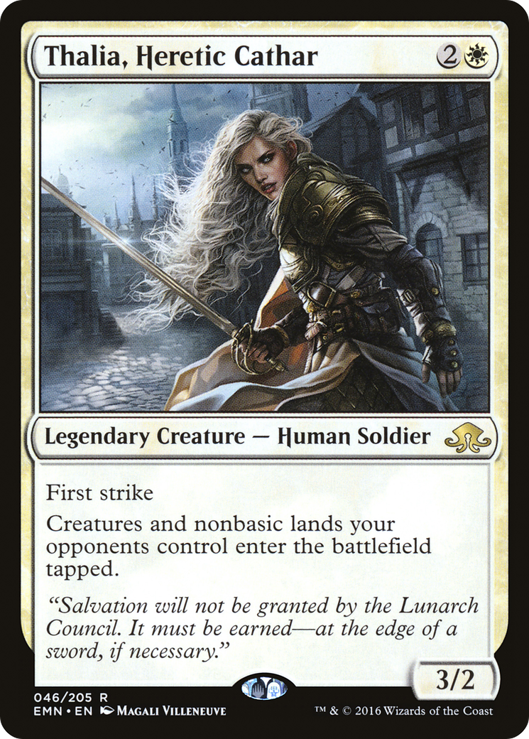 Thalia, Heretic Cathar (EMN-046) - Eldritch Moon - Premium MTG Single from Wizards of the Coast - Just $2.55! Shop now at Game Crave Tournament Store