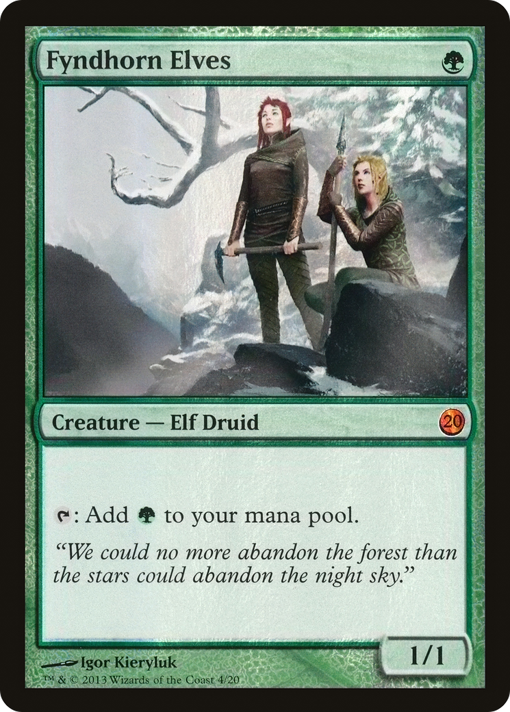 Fyndhorn Elves (V13-004) - From the Vault: Twenty Foil - Premium MTG Single from Wizards of the Coast - Just $3.79! Shop now at Game Crave Tournament Store