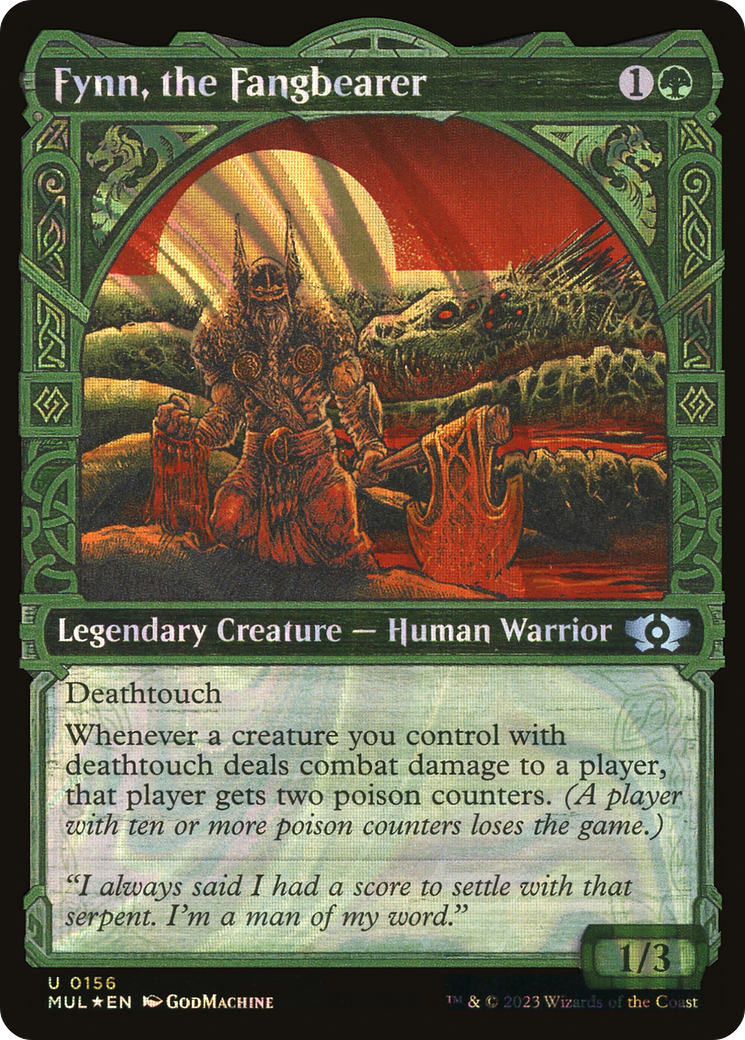 Fynn, the Fangbearer (MUL-156) - Multiverse Legends: (Showcase) Foil - Premium MTG Single from Wizards of the Coast - Just $0.78! Shop now at Game Crave Tournament Store