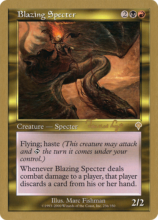 Blazing Specter (WC01-TVDL236) - World Championship Decks 2001 - Premium MTG Single from Wizards of the Coast - Just $0.36! Shop now at Game Crave Tournament Store