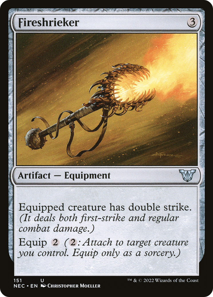Fireshrieker (NEC-151) - Neon Dynasty Commander - Premium MTG Single from Wizards of the Coast - Just $0.58! Shop now at Game Crave Tournament Store