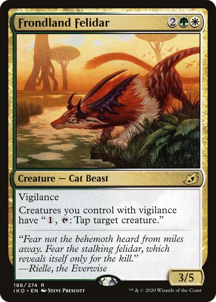 Frondland Felidar (IKO-186) - Ikoria: Lair of Behemoths - Premium MTG Single from Wizards of the Coast - Just $0.25! Shop now at Game Crave Tournament Store