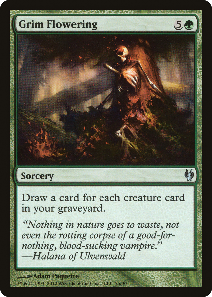 Grim Flowering (DDJ-075) - Duel Decks: Izzet vs. Golgari - Premium MTG Single from Wizards of the Coast - Just $0.08! Shop now at Game Crave Tournament Store