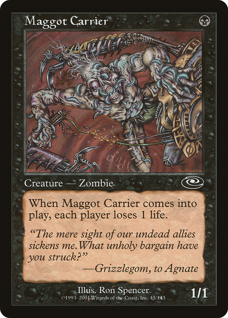 Maggot Carrier (PLS-045) - Planeshift Foil - Premium MTG Single from Wizards of the Coast - Just $2.42! Shop now at Game Crave Tournament Store