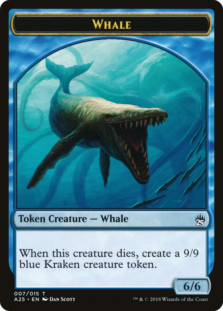 Whale (TA25-007) - Masters 25 Tokens - Premium MTG Single from Wizards of the Coast - Just $0.15! Shop now at Game Crave Tournament Store