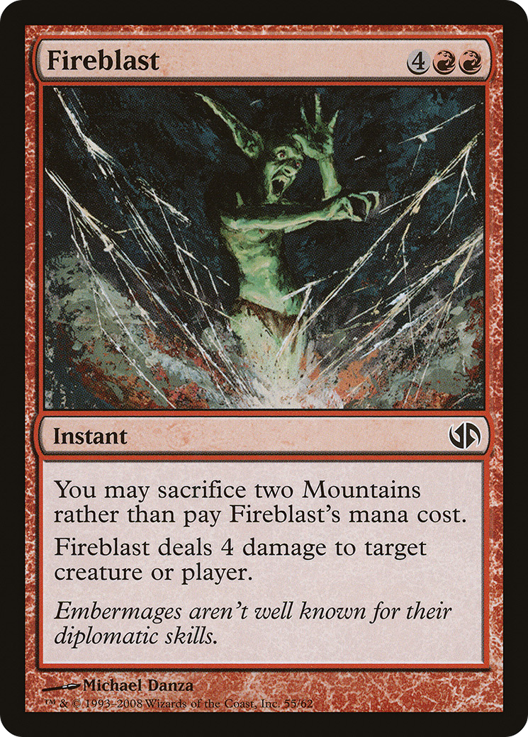 Fireblast (DD2-055) - Duel Decks: Jace vs. Chandra - Premium MTG Single from Wizards of the Coast - Just $0.15! Shop now at Game Crave Tournament Store