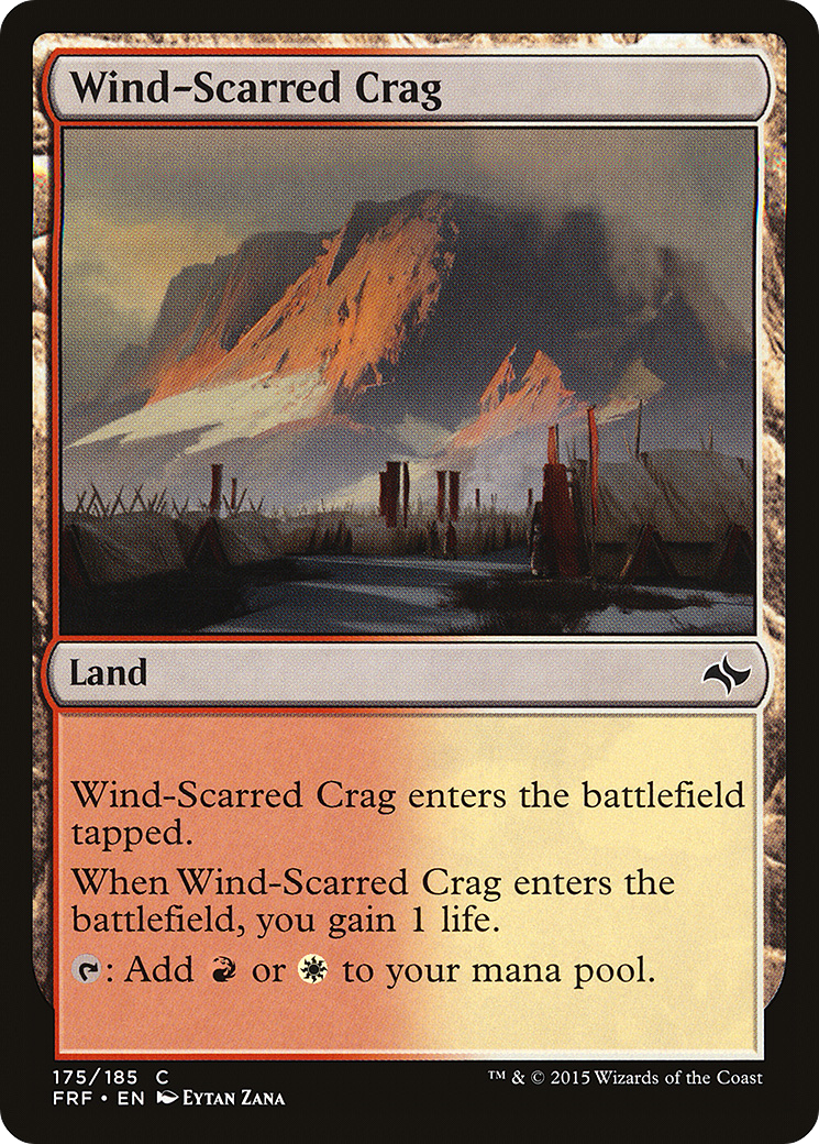 Wind-Scarred Crag (FRF-175) - Fate Reforged - Premium MTG Single from Wizards of the Coast - Just $0.08! Shop now at Game Crave Tournament Store